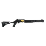 Aksa Crossfire Extreme Wi 12 Kalibre siyah yarı otomatik av tüfeği, taktik plastik kundaklı.