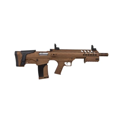 Aksa Crossfire T12 Bullpup 12 kalibre çift sistem yarı otomatik pompalı şarjörlü av tüfeği.