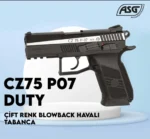 ASG CZ 75 P-07 Duty Dual Tone Blowback 4.5mm CO2 havalı tabanca modeli.