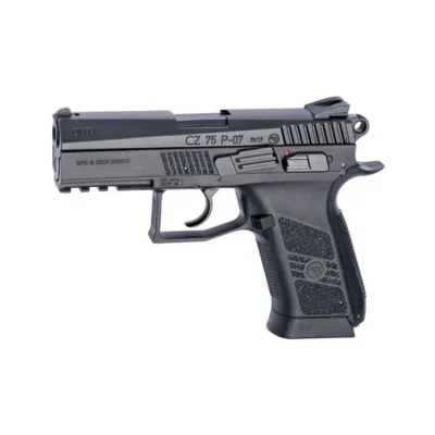 ASG CZ 75 P-07 Duty siyah 4.5mm havalı tabanca, taktik atış ve antrenman için.