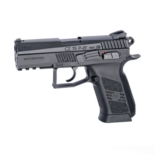 ASG CZ 75 P-07 Duty siyah 4.5mm havalı tabanca, taktik atış ve antrenman için.