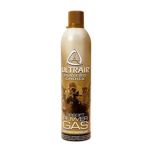 ASG Ultrair 570 ml green gas, airsoft silahları için yüksek performanslı ve silikonlu itici gaz.