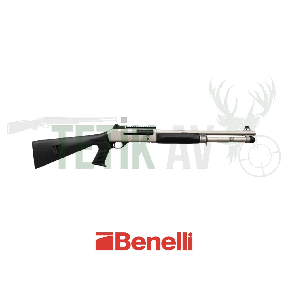 Benelli M4 Cerakote Silver Tüfek Benelli M4 Cerakote Silver 12 Kalibre taktik yarı otomatik av tüfeği.