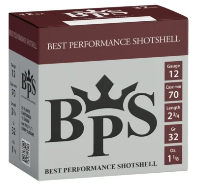 Bps 12 kalibre 32 gram av fişeği, yüksek isabetli ve istikrarlı saçma atışları sunar.