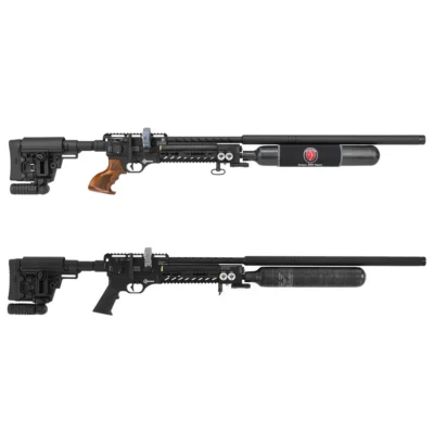 Hatsan Factor Sniper Long taktik PCP havalı tüfek, 700cc karbon tüplü uzun menzil atış silahı.