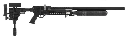 Hatsan Factor Sniper Long taktik PCP havalı tüfek, 700cc karbon tüplü uzun menzil atış silahı.