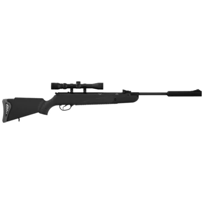 Hatsan Mod 85 Sniper kırmalı havalı tüfek, entegre moderatörlü ve SAS sistemli.