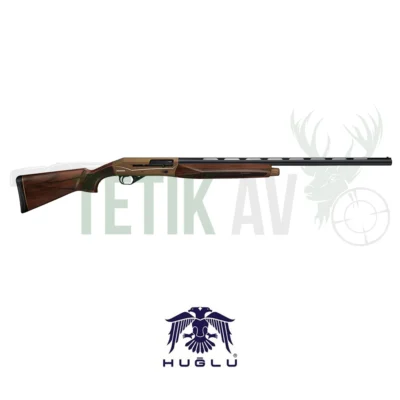 Huğlu Renova bronz gövdeli 12 kalibre kinetik sistem yarı otomatik av tüfeği.