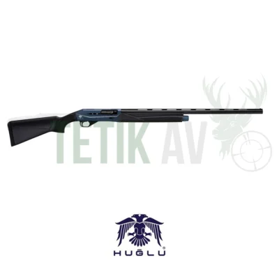 Huğlu Renova sentetik mavi 12 kalibre kinetik sistem yarı otomatik av tüfeği.
