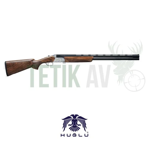 Huğlu Ventus Sgr 9 el oyması gravürlü 12 kalibre süperpoze av tüfeği.
