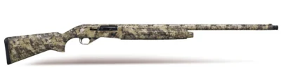 Huğlu Veyron Camo Kryptek Highlander desenli 12 kalibre gazlı sistem yarı otomatik av tüfeği.