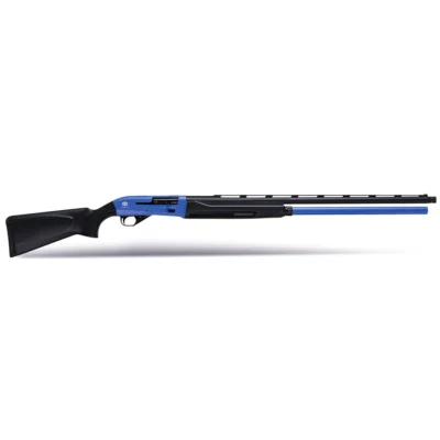 Huğlu Veyron Sport mavi 11+1 kapasiteli 12 kalibre yarı otomatik atış tüfeği.