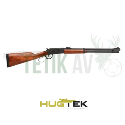Hugtek LVR91 Steel siyah mat çelik gövdeli 36 kalibre lever action yivsiz av tüfeği.