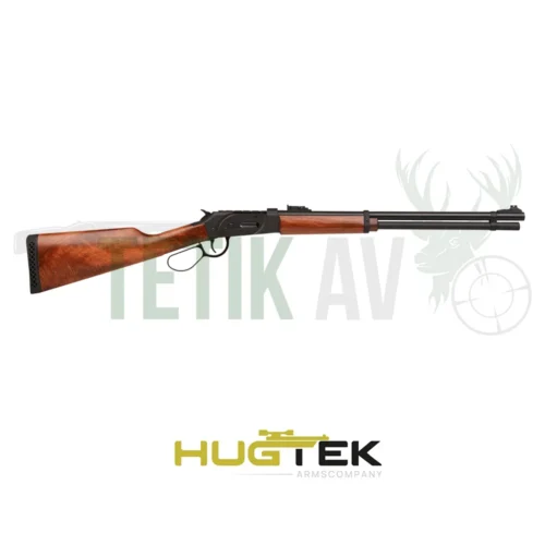 Hugtek LVR91 Steel siyah mat çelik gövdeli 36 kalibre lever action yivsiz av tüfeği.