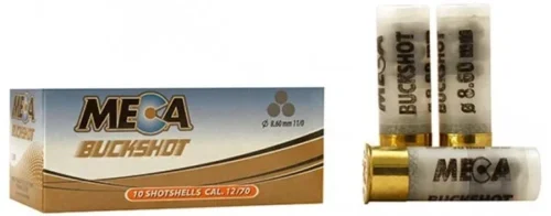 Meca Buckshot 11/0 9 Pellets 12 Kalibre şevrotin savunma ve av fişeği