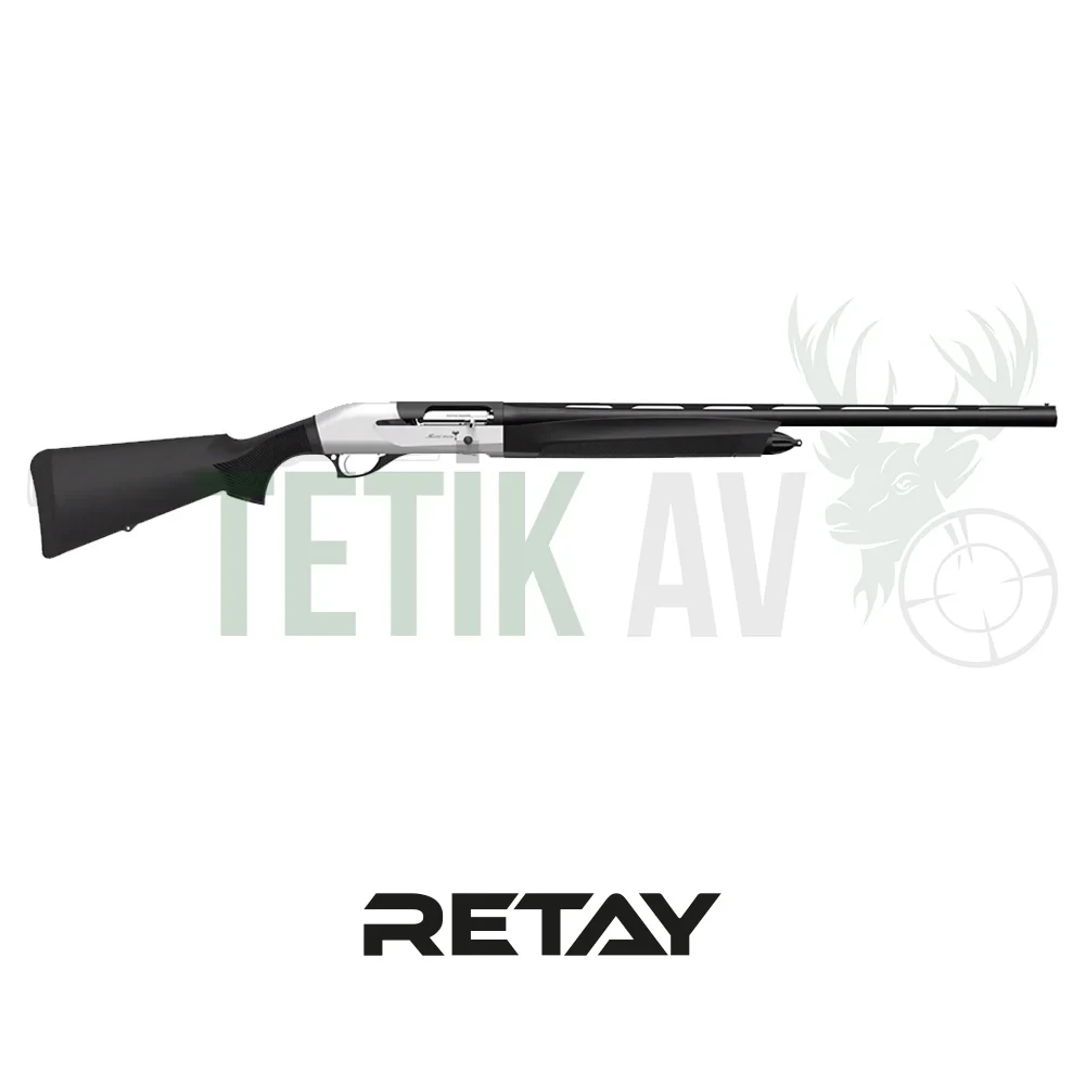 Retay Masai Mara Silver Sentetik Retay Masai Mara Silver sentetik 12 kalibre kinetik yarı otomatik av tüfeği.