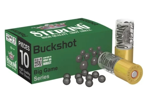 Sterling 11/0 9 Pellets 12 Kalibre şevrotin ağır av ve domuz fişeği.