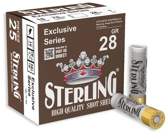 Sterling 16 kalibre 28 gram saçmalı av fişeği 25'li paket.