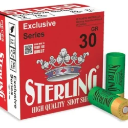 12 kalibre yivsiz av tüfekleri için yüksek performanslı Sterling 30 gram av fişeği.
