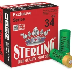 Sterling 34 gram 12 kalibre yüksek performanslı ağır gramaj av fişeği