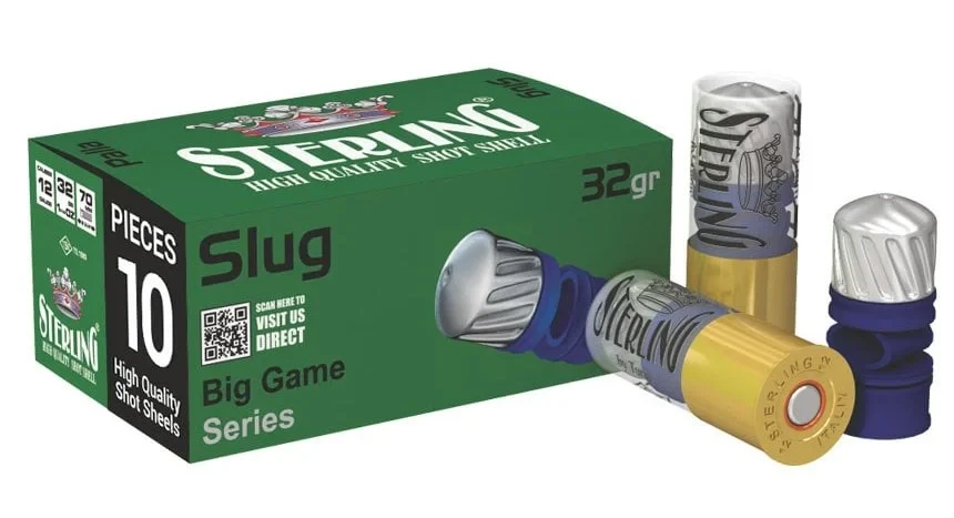Sterling Palla Slug 12 Kalibre 32 gram tek kurşun domuz av fişeği