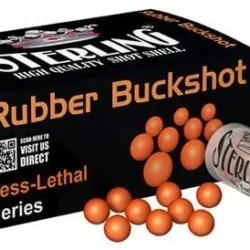 Sterling 12 Kalibre kauçuk 9 pellets buckshot savunma fişeği en uygun fiyatlarla.