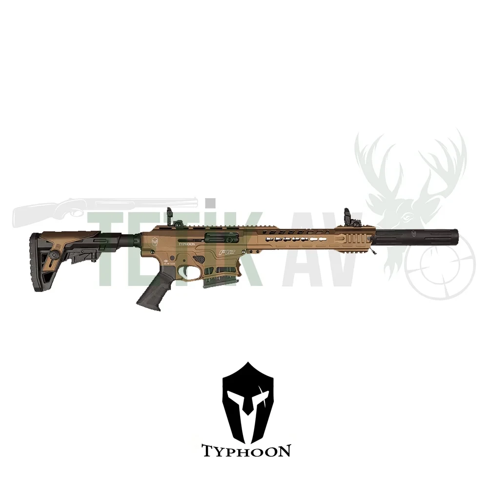 Typhoon F12 Bronz 12 Kalibre Typhoon F12 bronz 12 kalibre şarjörlü yarı otomatik taktik av tüfeği