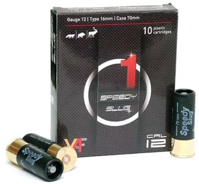 Yaf Speedy Slug 12 kalibre tek kurşun domuz avı fişeği yüksek isabet oranıyla.