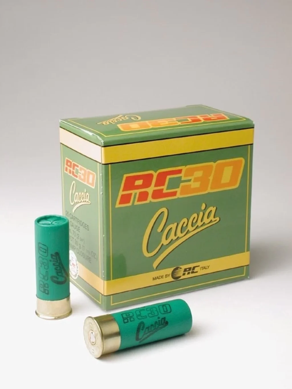 RC Caccia 30 gram 12 kalibre ithal av fişeği yüksek isabetli av mühimmatı.