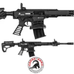 Capra Arms KA-12 PRO siyah 12 kalibre şarjörlü yarı otomatik taktik av tüfeği.