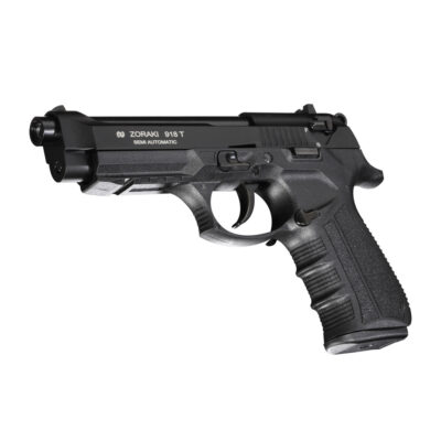 Zoraki 918 Kurusıkı Ses Tabancası — Beretta 92 tarzı polimer gövdeli, 18+1 kapasiteli tam boy model