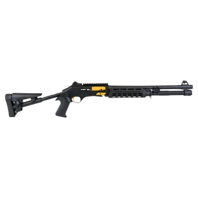 Aksa Crossfire Extreme Wi-Al Siyah 12 Kalibre yarı otomatik taktik av tüfeği.