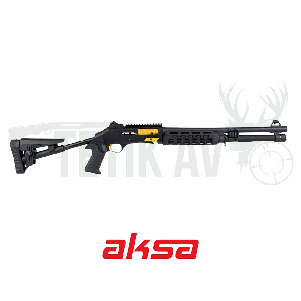 Aksa Crossfire Extreme Wi-Al Siyah Av Tüfeği Aksa Crossfire Extreme Wi-Al Siyah 12 Kalibre yarı otomatik taktik av tüfeği.