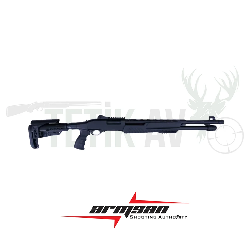 Armsan Armtac RS-X2 teleskopik dipçikli 12 kalibre taktik pompalı av tüfeği.