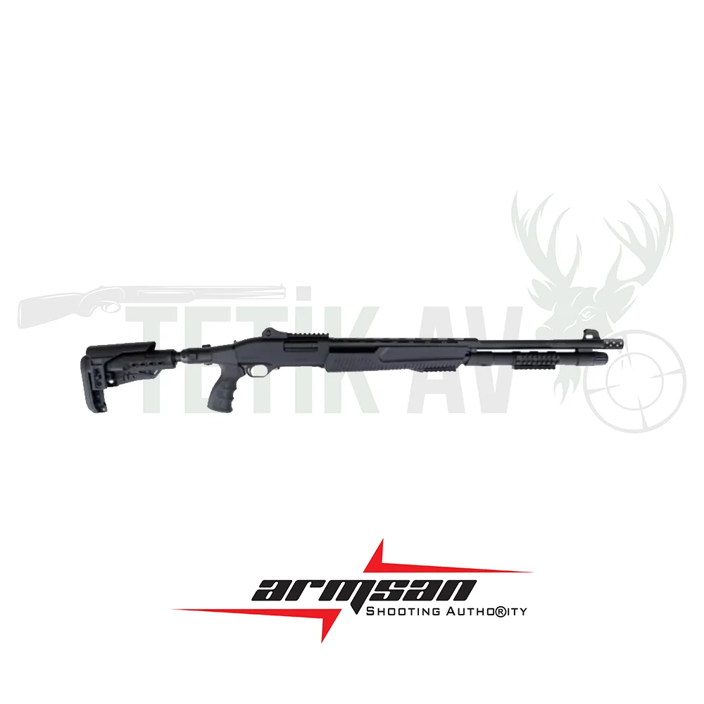 Armsan Armtac RS-X3 teleskopik dipçikli 12 Kalibre taktik pompalı av tüfeği.