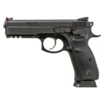 Taktik atış eğitimleri için ASG CZ 75 SP-01 Shadow siyah 4.5mm CO2 havalı tabanca.