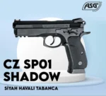 ASG CZ 75 SP-01 Shadow siyah 4.5mm CO2 taktik havalı tabanca.