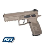 ASG CZ P-09 FDE Blowback 4.5mm Kalibre yivli namlu taktik havalı tabanca.