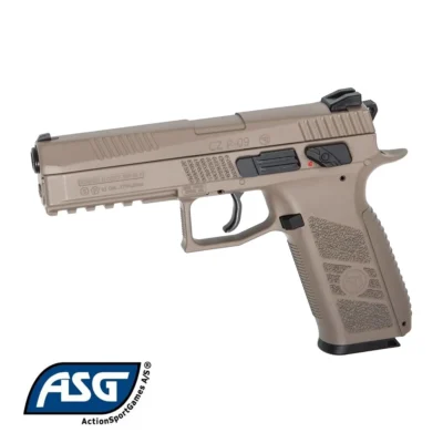 ASG CZ P-09 FDE Blowback 4.5mm Kalibre yivli namlu taktik havalı tabanca.