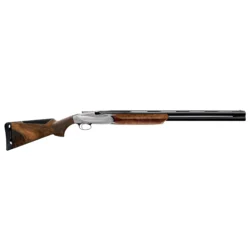 Benelli 828u Silver 12 kalibre süperpoze av tüfeği, yenilikçi çelik kilit sistemli İtalyan tasarımı.