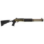 Benelli M4 T-pro Brown 12 kalibre teleskopik dipçikli yarı otomatik taktik av tüfeği.