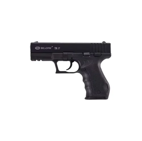 Blow TR17 siyah 9mm yarı otomatik kurusıkı ses tabancası taktik polimer gövde.