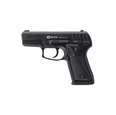 Blow TRZ914 02 Siyah 9mm kurusıkı ses tabancası, tam metal gövde.