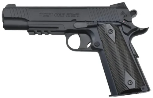 Cybergun Colt 1911 M45A1 Rail Black 6mm CO2 taktik airsoft tabanca modeli.
