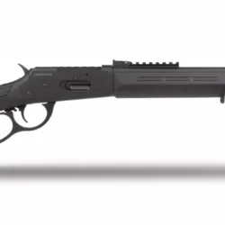 Derya MD-401 12 Kalibre siyah sentetik taktik lever action av tüfeği.