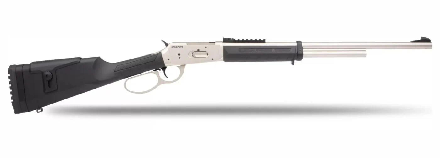 Derya MD-412 12 Kalibre lever action levyeli sentetik marin av tüfeği.