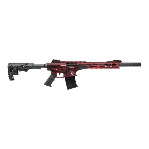 Derya Mk-12 As-104Se-B Kırmızı Eskitme 12 Kalibre Yarı Otomatik Şarjörlü Av Tüfeği
