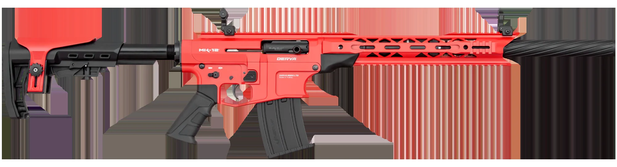 Derya MK-12 AS-104SF Kırmızı Av Tüfeği Derya MK-12 AS-104SF 12 Kalibre kırmızı taktik şarjörlü av tüfeği.