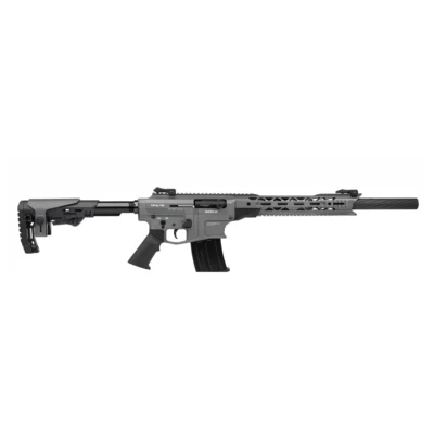 Derya MK-12 AS-110SF 12 kalibre gri taktik şarjörlü av tüfeği.