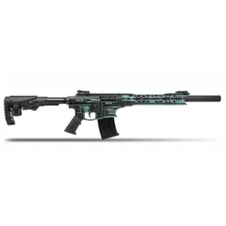 Turkuaz eskitme kaplamalı Derya MK-12 AS-113SE 12 kalibre yarı otomatik şarjörlü av tüfeği.